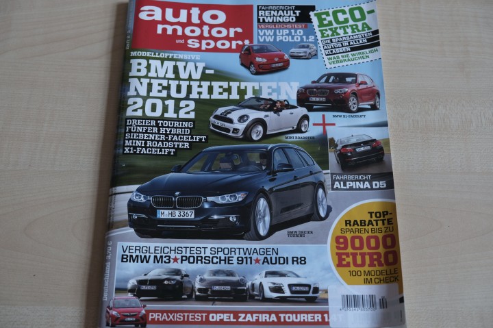 Deckblatt Auto Motor und Sport (02/2012)